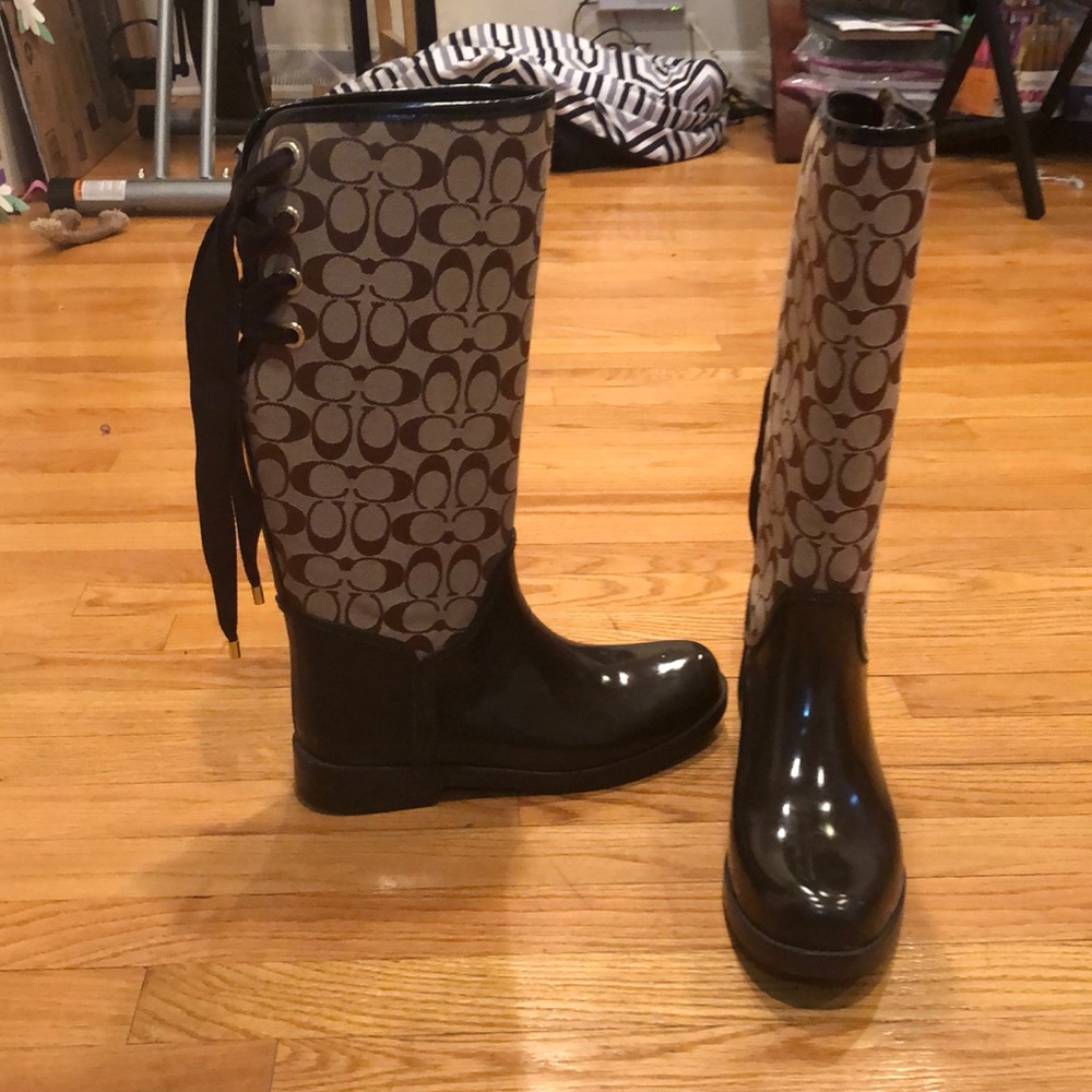 Coach waterproof boots